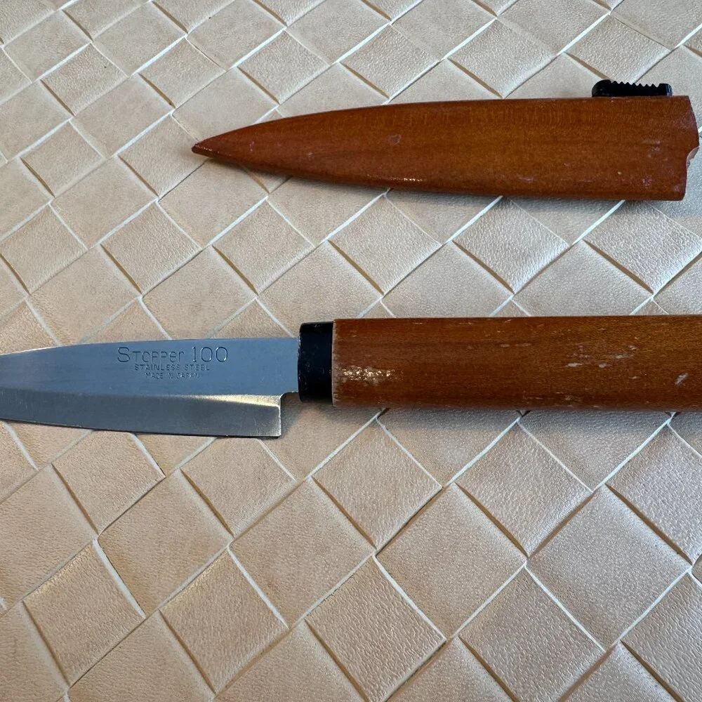 Stopper 100 Knife Fruit Knife Wood Handle Stainless Steel